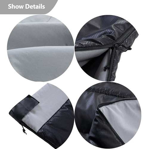 40 Degree Sleeping Bag for Adults (40F-84" x 40" Right Zip / Black Gray)