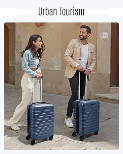 Carry On Luggage 22x14x9 Airline Approved (Royal Blue)