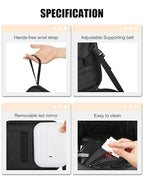 Travel Makeup Bag with Led Mirror (01-Black / Small)