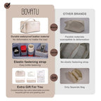 Travel Makeup Bag Organizer Cosmetic Bag (04-B-Sliver)