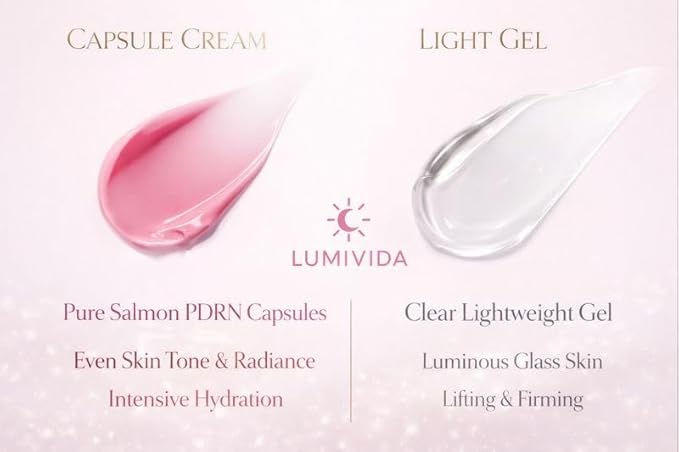 PDRN Capsule Face Cream – Deep Hydration, Skin Barrier Repair & Glow Moisturizer 5% Niacinamide Salmon DNA