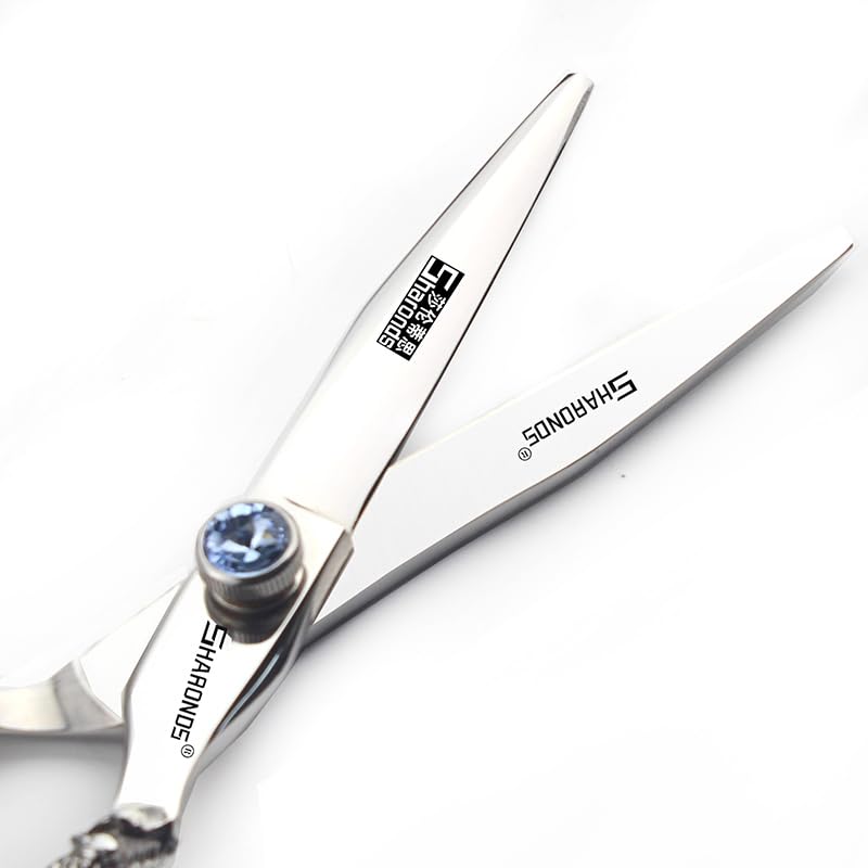 6/7/8/9 Inches Professional Hairdressing Scissors Set,Stainless Steel Hairdressing Scissors for Women & Men… (6 inch 2PC) (6 Inch 2pc)