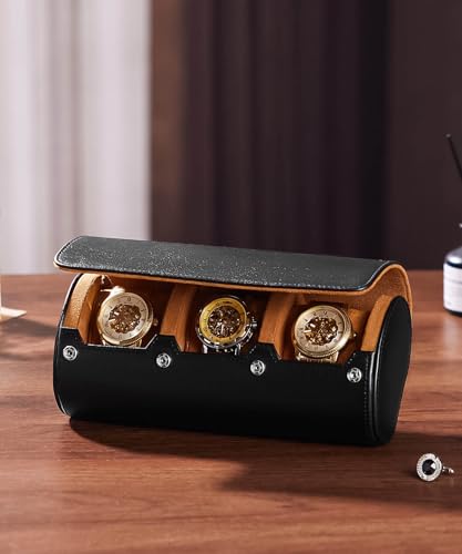 Watch Roll Travel Case (black / L)