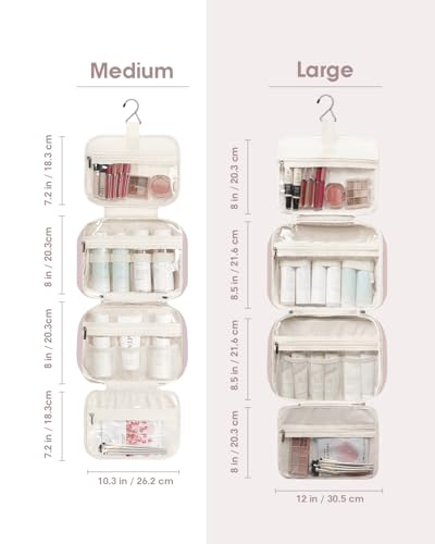 Travel Toiletry Bag for Women (A-Dusty Rose / Large)