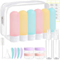 20 Pack Travel Bottles Set for Toiletries (multi-color B)