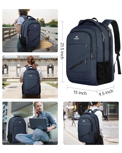 Extra Large Laptop Backpack for Men (Dark Blue / 18 Inch)