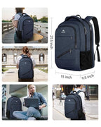 Extra Large Laptop Backpack for Men (Dark Blue / 18 Inch)
