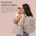 New Classic Diaper Bag Backpack with 15 Pockets (Paisley Floral)