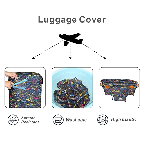 Travel Luggage Cover Fits 31 (XL / Stamp)