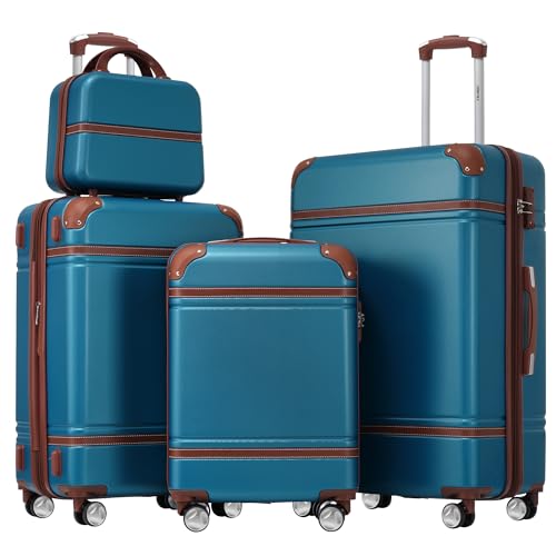 Luggage Set 3 Piece (Vintage Luggage / Blue(12+20+24+28))