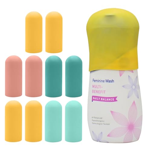 10 Pack Silicone Bottle Covers Travel Essentials for Women Men (10 Pack)