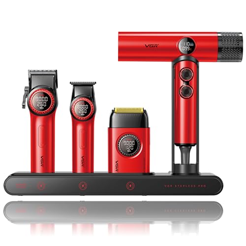 Professional Barber Combo 4 in 1 (001 4 in 1 Red)