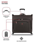 7895 Premium Garment Bag with Spinner Wheels (24 inch Spinner / Heather Grey)