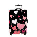 Luggage Cover Washable Suitcase Protector Anti (Heart-2 / S(fits 20-22inch suitcase))