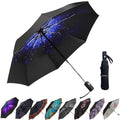 Compact Travel Umbrella (Starry sky (Auto) / 44 inches)