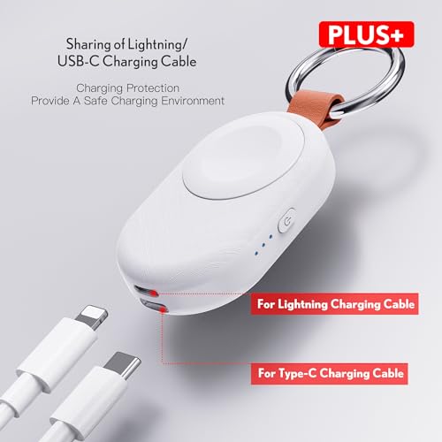 Portable Apple Watch Wireless Travel Charger (White)