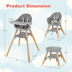 Baby High Chair (Dark Gray)