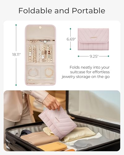 Travel Jewelry Organizer Case (A-Camel / Medium)