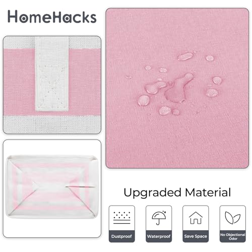 2 Pack Large Laundry Baskets (88L / Pink)