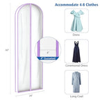 Dress Bags for Gowns Clear Wedding Dress Garment Bag 72 in (72"-2pcs)