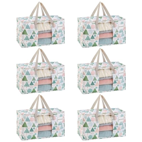 Moving Bags Christmas Storage Bags (Pastel Forest / 6 Pack)