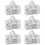 Moving Bags Christmas Storage Bags (Pastel Forest / 6 Pack)
