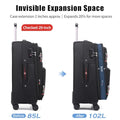 Softside Expandable Luggage with 4 Spinner Wheels (Coffee / 29-Inch)