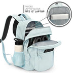 26L Backpack for College (Light Gray Blue / 16.5 Inch)
