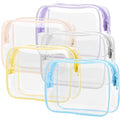 TSA Approved Toiletry Bag (5 Blue Pink White Yellow Purple / Pure TSA Series (5 Medium))