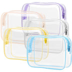 TSA Approved Toiletry Bag (5 Blue Pink White Yellow Purple / Pure TSA Series (5 Medium))