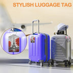 Eiffel Tower Paris 3 PCS PU Leather Luggage Tags for Suitcase (Eiffel Tower Paris)