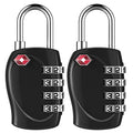Luggage Locks TSA Approved (Black, 2P)