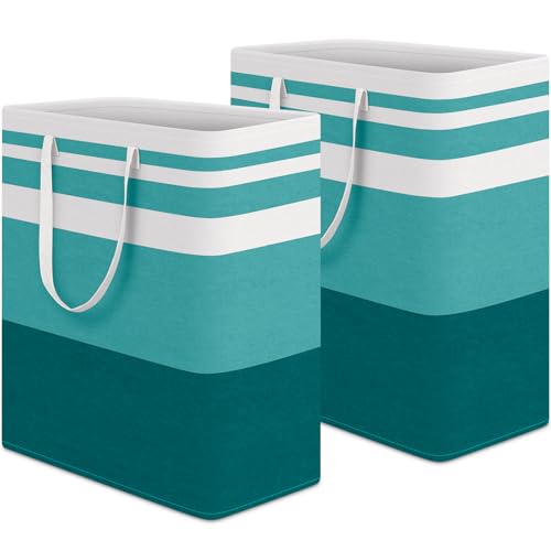 2 Pack Large Laundry Baskets (100L / Green)