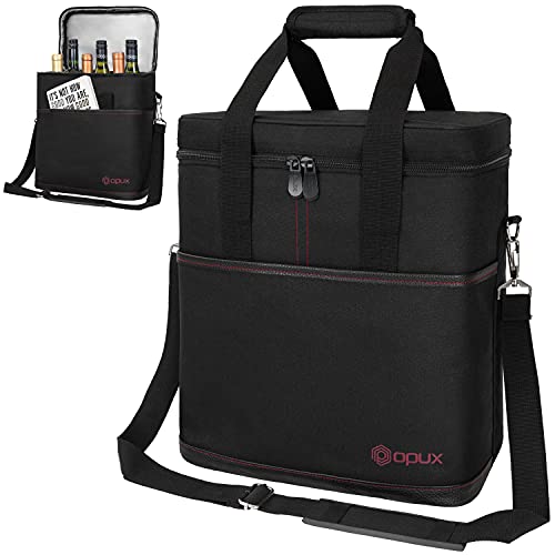 Insulated Wine Cooler Bag (6 Bottle / Black)