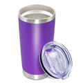 20oz Tumbler Insulated Coffee Tumblers with Lid Stainless Steel Purple 1P (Purple)