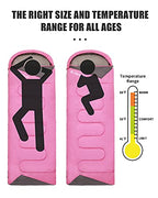 Sleeping Bags for Kids Girls Backpacking Lightweight Waterproof (3.3lb Pink)