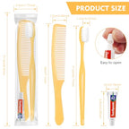 100 Pack Disposable Toothbrushes with Toothpaste and Comb