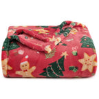 Christmas Fleece Throw Blanket (Christmas Gingerbread / Throw(50" X 60"))