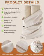 4 Pcs Shoe Bags for Travel (Beige / 21.2"x13.3")