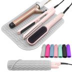Plus Size Silicone Heat Resistant Mat for Hair Tools (Grey)