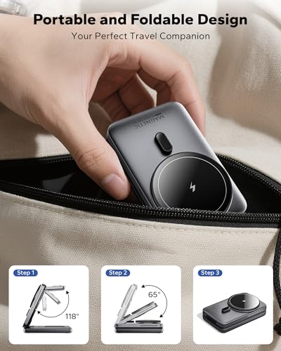 Foldable 3in1 Charging Station for Magsafe (Grey)