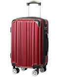 Luggage Lightweight and Durable Hardshell (wine wind new / M(24in))