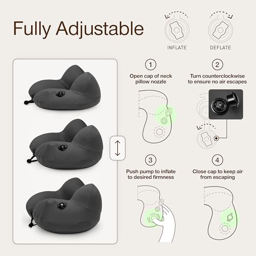 AirJustable Travel Neck Pillow