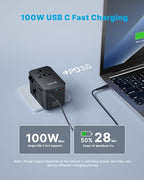 Universal Travel Adapter 100W GaN