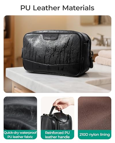 Medium Toiletry Bag for Men (Red Brown / Medium-5L)
