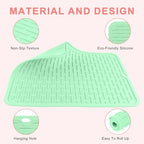 Oversize Silicone Heat Resistant Mat for Hair Tools (Green)