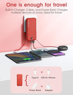 Portable Charger 10000mAh PD20W w (Red)