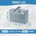 Heavy Duty Moving Bags (Light Blue / 27 Gallon-4 Pack)