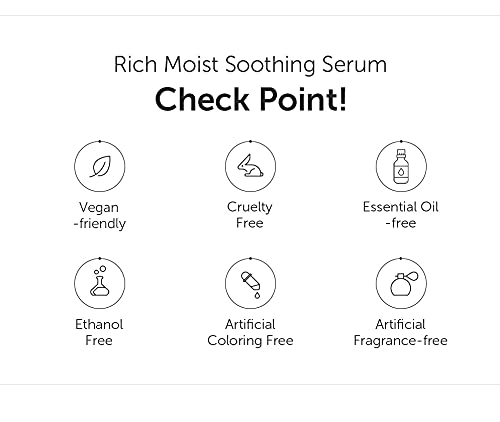 DearKlairs Rich Moist Soothing Serum- Instant absorption, Non-greasy, Hydrating, Cooling, Basic Skincare, Unscented, Renewal 2.7 Fl Oz
