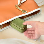 Small Travel Jewelry Case (Mini-Avocado Green / Small Rectangle)